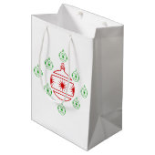 Gift Bag - VakantiegisterOrnamenten Medium Cadeauzakje (Voorkant Gekanteld)