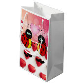 Gift Bag Valentijns Ladybug Klein Cadeauzakje (Achterkant Gekanteld)
