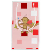 Gift Bag Valentijnse aap Klein Cadeauzakje (Voorkant)