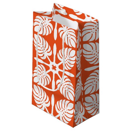 Gift Bag van Hawaiian Pattern Klein Cadeauzakje (Voorkant Gekanteld)