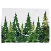 Gift Bag - Waterverf Forest Groot Cadeauzakje (Achterkant)