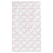 Gift Bag - Wire Lijst Hearts Klein Cadeauzakje (Achterkant)