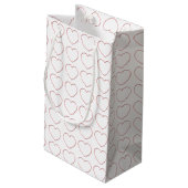 Gift Bag - Wire Lijst Hearts Klein Cadeauzakje (Achterkant Gekanteld)