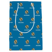 Gift Bag with flag of Oklahoma, USA Medium Cadeauzakje (Voorkant)