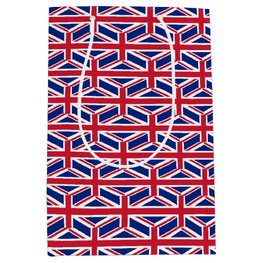 Gift Bag with United Kingdom flag Medium Cadeauzakje (Voorkant)