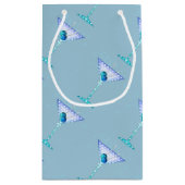 GIFT BAGS, BLUE MARTINI-ONTWERP KLEIN CADEAUZAKJE (Achterkant)