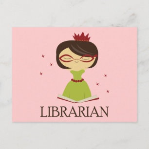 Gift Bookish Librarian Library Briefkaart
