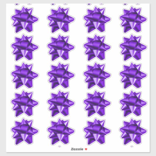 Gift Bow | STICKER | 20 per vel | PAARS (Vel)