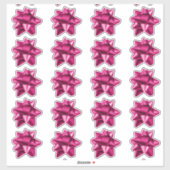 Gift Bow | STICKER | 20 per vel | Roze (Vel)