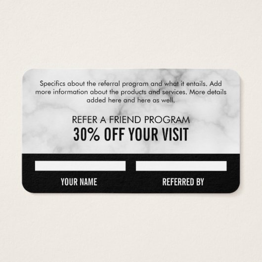 Gift Card Boke | Coupon Code Visitekaartje (Achterkant)