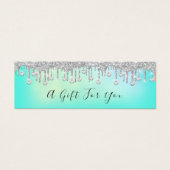 Gift Certificate Drips Silver Nail Bar Small (Devant)