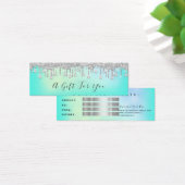 Gift Certificate Drips Silver Nail Bar Small (Bureau)