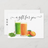 Gift Certificate Nutritionalist Smoothie (Voorkant / Achterkant)