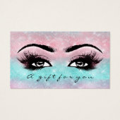 Gift Certificate Ocean Roos Ombre Lashes Makeup Visitekaartje (Voorkant)