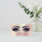 Gift Certificate Roze Rose Violet Lashes Makeup Kortingskaartje (Staand voorkant)