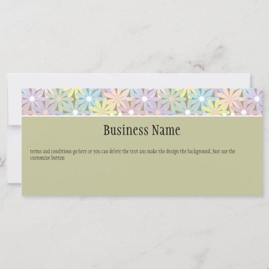 Gift Certificate voor pasteelflesjes (Achterkant)