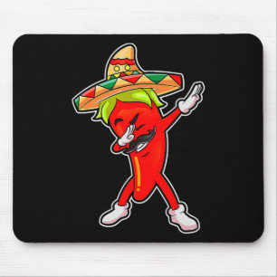 Gift Cute Chili Dabbing Pepper Mexican Hot Jalapen Muismat
