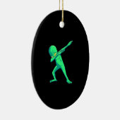 Gift Dance | Dabbing Alien Halloween Dab Dance Keramisch Ornament (Rechts)
