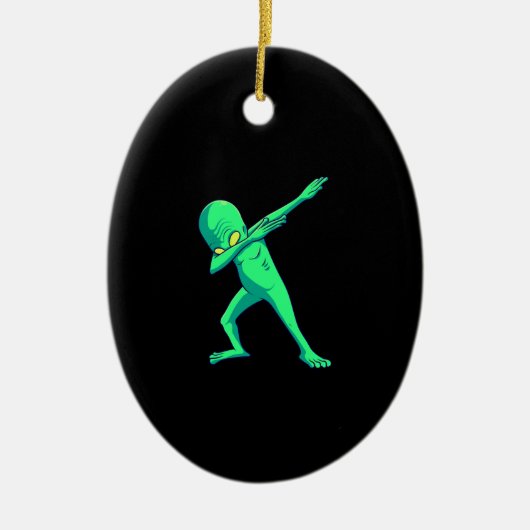 Gift Dance | Dabbing Alien Halloween Dab Dance Keramisch Ornament (Voorkant)