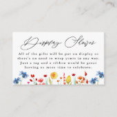 Gift Display Shower voor Wilde-bloempitten Informatiekaartje (Voorkant)