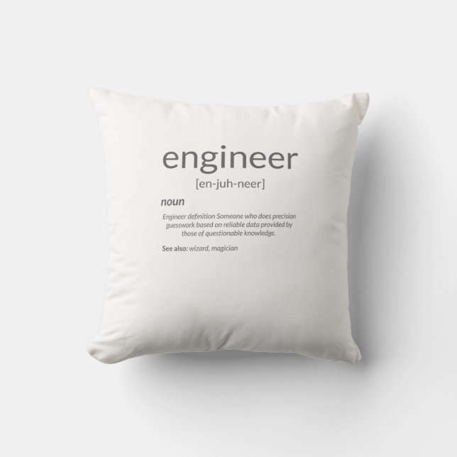 Gift Engineer College Major Engineer Definition Kussen (Voorkant)