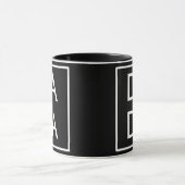 Gift Father Day Dada Boxed Square Dad Matching Mok (Midden)