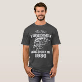 Gift for 41 Year Old Gevist Fisherman 1980 41st T-shirt (Voorkant volledig)