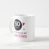 Gift for 60th Wedding Jubileum Butterfly Koffiemok (Voorkant links)