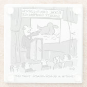 Gift for a Birdwatcher of Birder. Grappig Glazen Onderzetter (Achterkant)