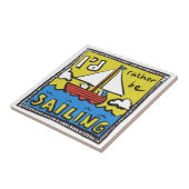 Gift for a Sailor of Yachtsman Tegeltje (Zijkant)