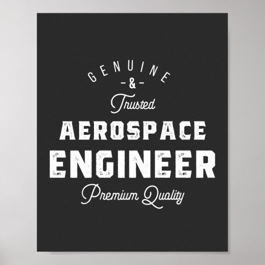 Gift for Aerospace Engineer Poster (Voorkant)