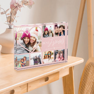 Gift for Best Friends 7 Photo Collage Heart BFFs Fotoblokken
