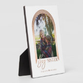 Gift for Big Sister Elegant Arch Photo Keepomwille Fotoplaat (Zijkant)