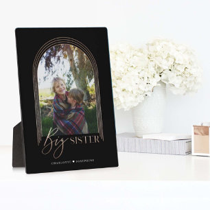 Gift for Big Sister Elegant Arch Photo Keepomwille Fotoplaat