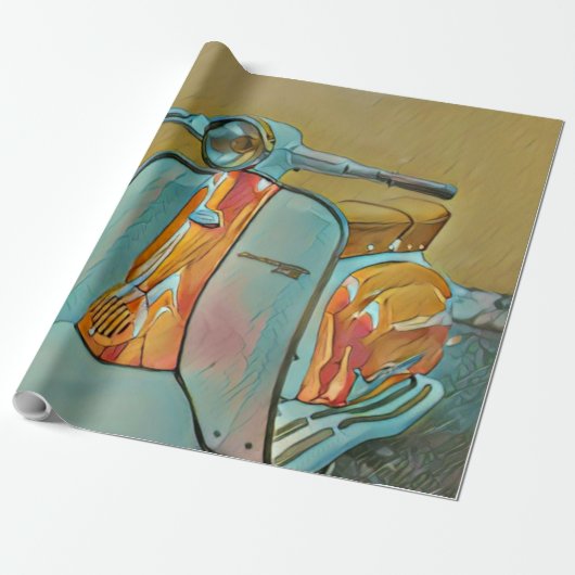 Gift for biker cadeaupapier (Uitgerold)