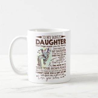 Gift for Bonus Daughter, naar mijn Bonus Daughter Koffiemok