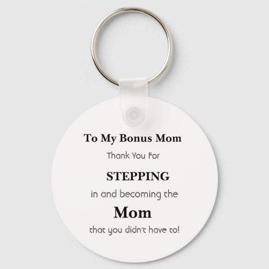 Gift for Bonus mam - Gift for Moeder - Sleutelhanger (Voorkant)