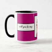 Gift for Bridesmaids Violet Ringer 15oz Mok (Links)