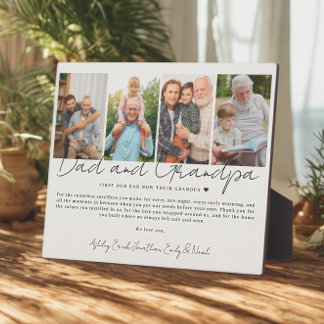 Gift for Dad And Grandpa from Kids and Grandkids Fotoplaat