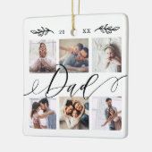 Gift for Dad | Familie Keepomwille Foto Collage Keramisch Ornament (Links)
