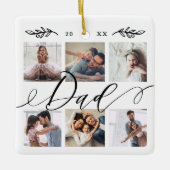 Gift for Dad | Familie Keepomwille Foto Collage Keramisch Ornament (Voorkant)