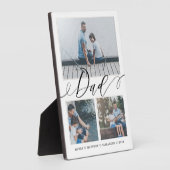 Gift for Dad | Familie Memories 3 Foto Collage Fotoplaat (Zijkant)