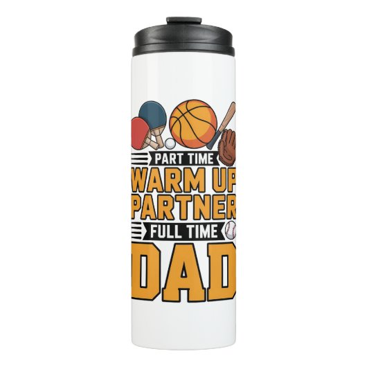 Gift for Dad - Funny Sporty Dad Design Thermosbeker (Voorkant)