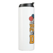 Gift for Dad - Funny Sporty Dad Design Thermosbeker (Gedraaid links)