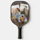 Gift for Dad Wood Effect #1 Dad Pickleball Paddle (Achterkant)