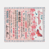 Gift for Daughter, for Birthday Fleece Blanket (Voorkant (Horizontaal))