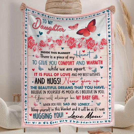 Gift for Daughter, for Birthday Fleece Blanket