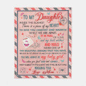 Gift for Daughter, for Birthday Fleece Blanket Deken (Voorkant)