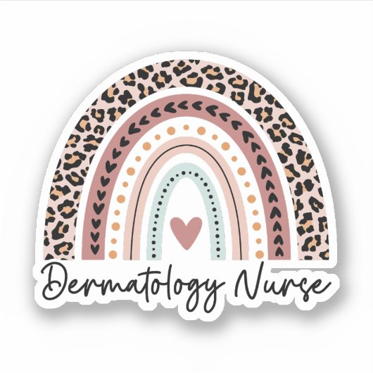 Gift for Dermatology Nurses, Dermatology Nursing Sticker (Voorkant)