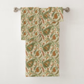 Gift for Elders Earthy Boho Paisley Bath Accent (En situation)